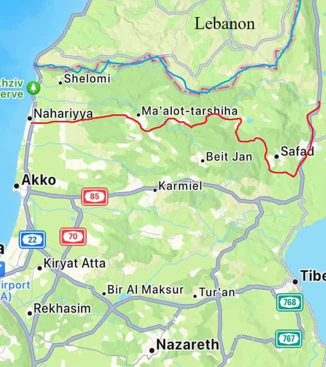 Северная граница Израиля до и после 7 октября