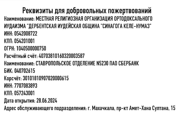 Началось восстановление дербентской синагоги «Келе-Нумаз»