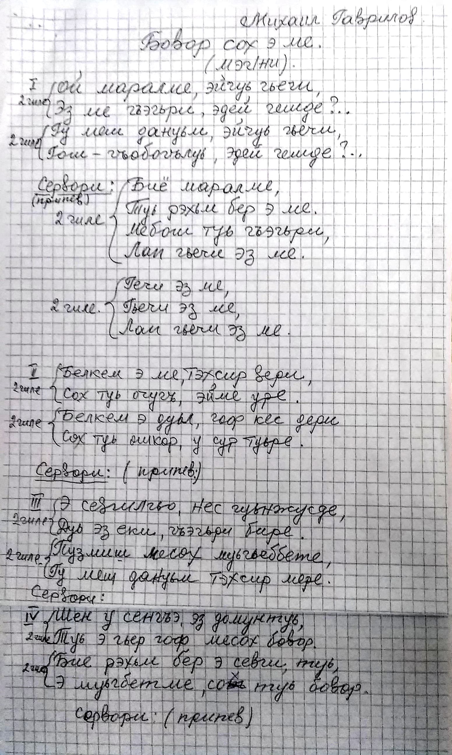 Опубликован сборник стихов Михаила Гаврилова «Фикиргьо»