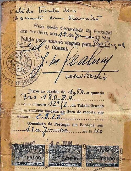 Аристидеш Соуза Мендеш: визы во спасение