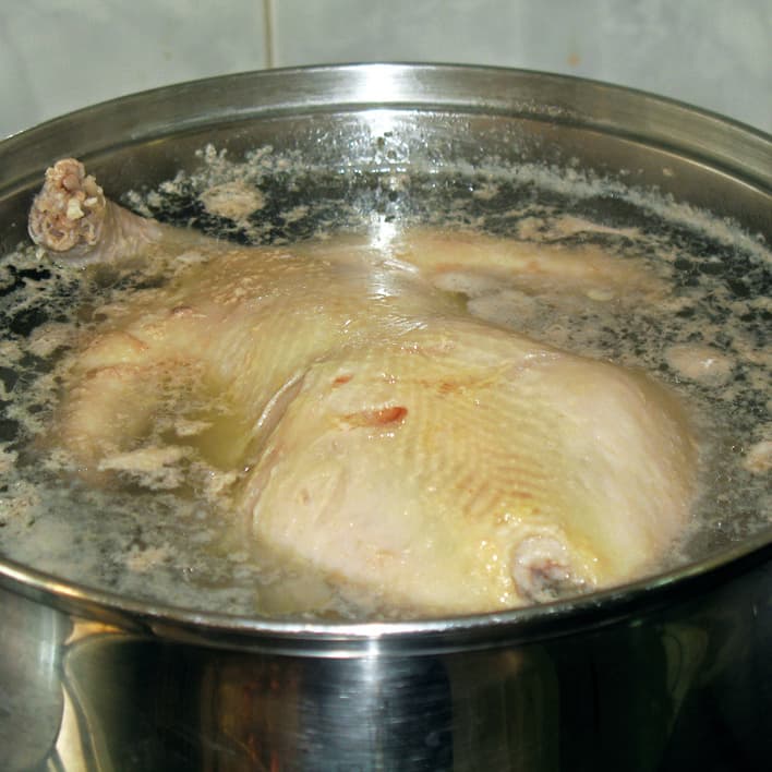 Куриный суп с белой фасолью