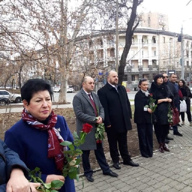В Ереване восстановлен оскверненный ранее памятник жертвам Холокоста