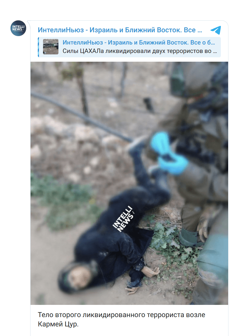 Военнослужащие ЦАХАЛа ликвидировали двух террористов в момент нападения