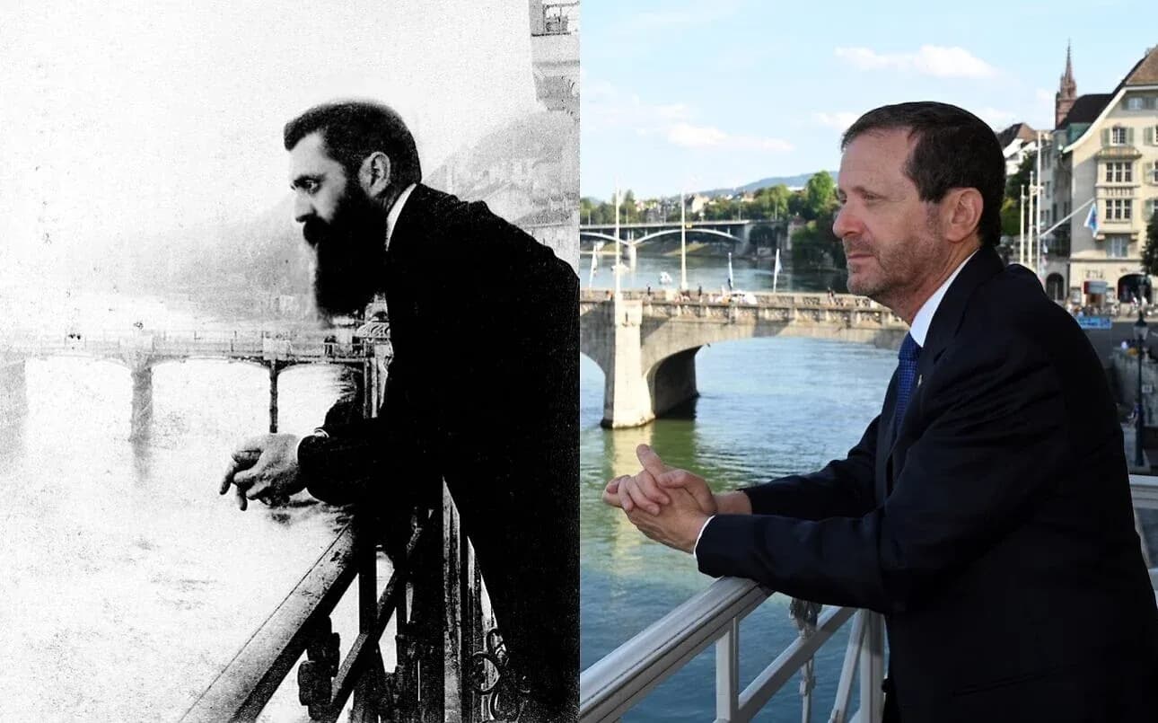 Юваль Рафаэль сфотографировалась на «балконе Герцля» в Базеле