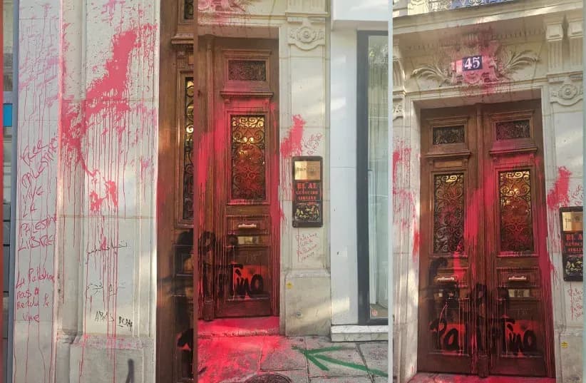 «Авиакомпания геноцида». Вандалы атаковали офис «Эль-Аль» в Париже