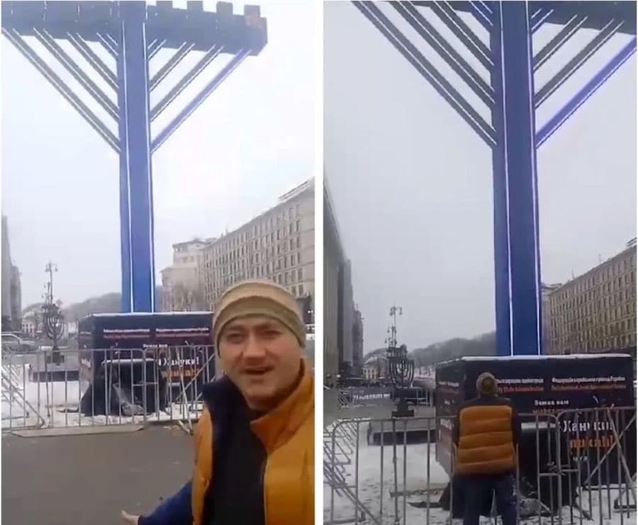 Осквернивший ханукию в Киеве заявил, что «не хочет отдавать Украину евреям»