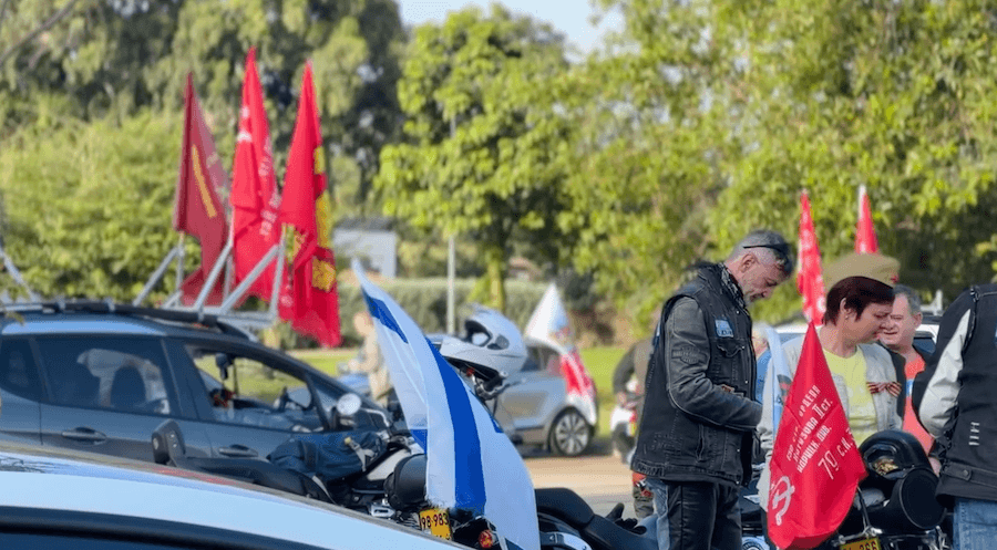 В Израиле прошел автомотопробег, посвященный 9 мая