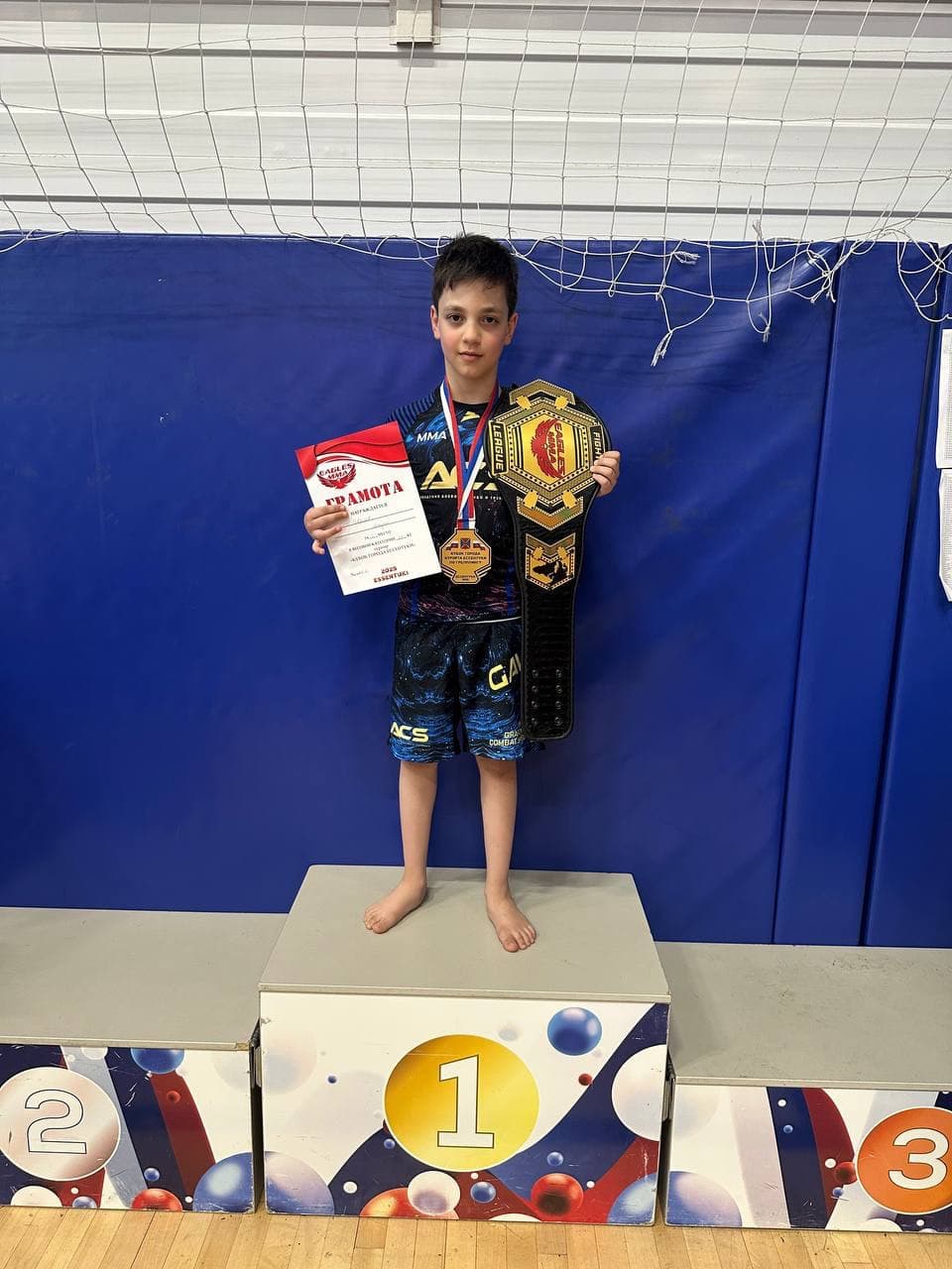 9-летний Мануэль Гаврилов из Пятигорска завоевал «серебро» на Чемпионате России по самбо