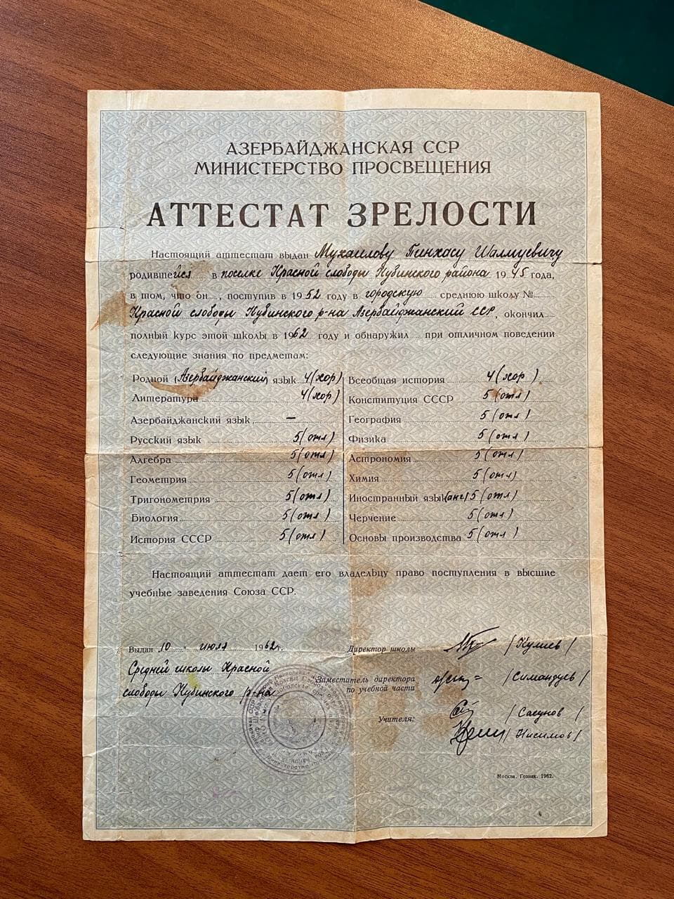 Пинхас Мухаилов: мудрый наставник